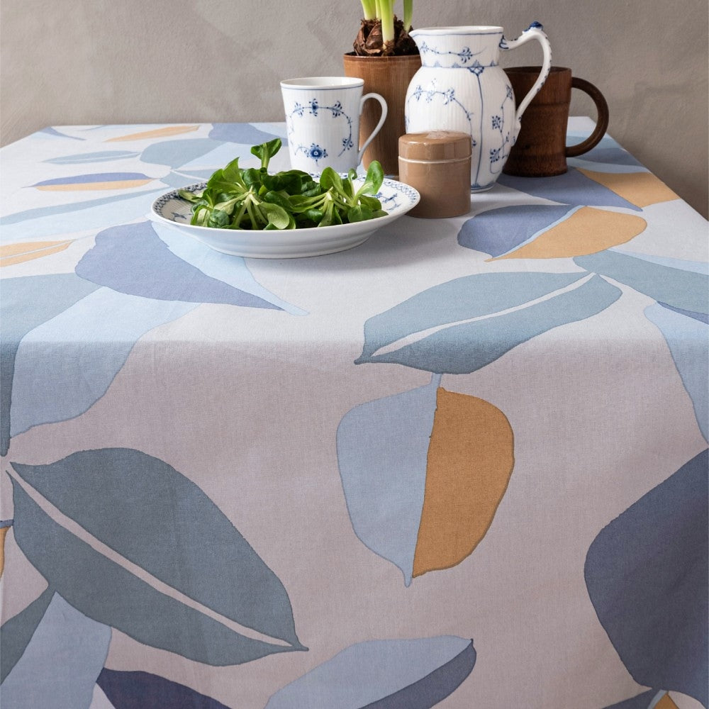 Palm Blue, Notes by Susanne Schjerning abwaschbare Tischdecke mit rutschfester Unterseite