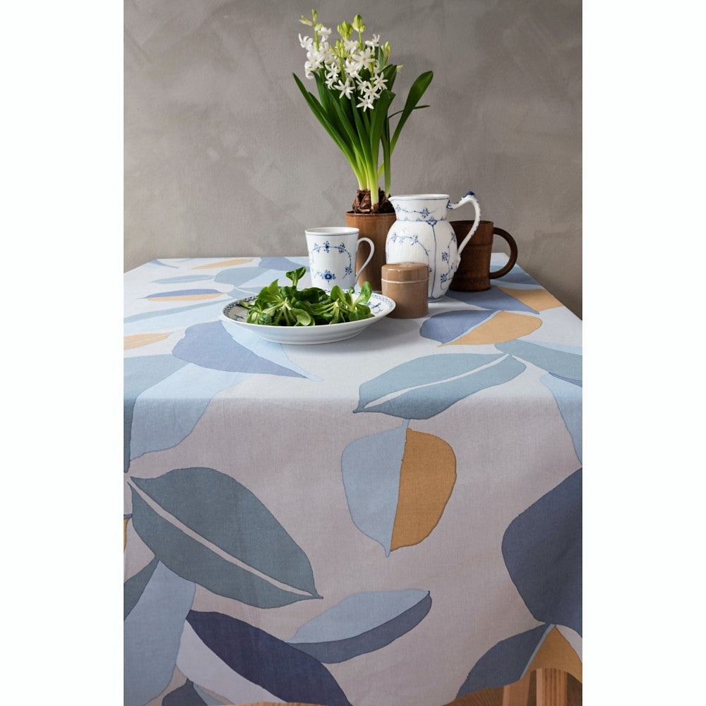 Palm Blue, Notes by Susanne Schjerning abwaschbare Tischdecke mit rutschfester Unterseite