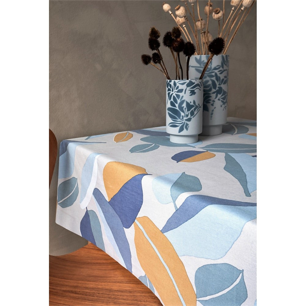 Palm Blue, Notes by Susanne Schjerning abwaschbare Tischdecke mit rutschfester Unterseite