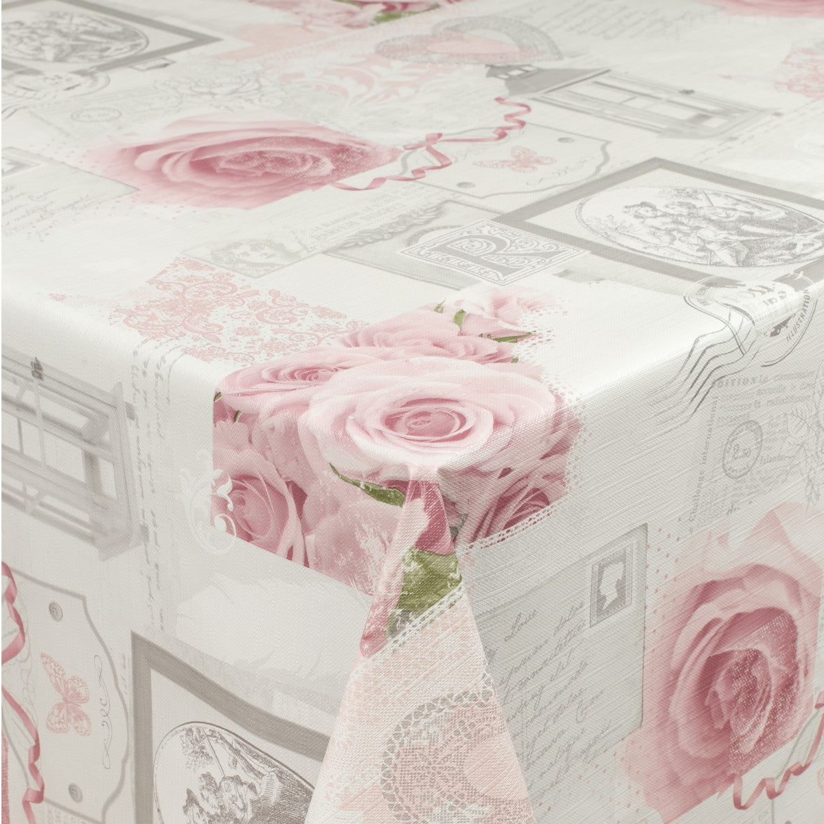 Pink Lady Rose, Wachstuch Tischdecke mit Rosen
