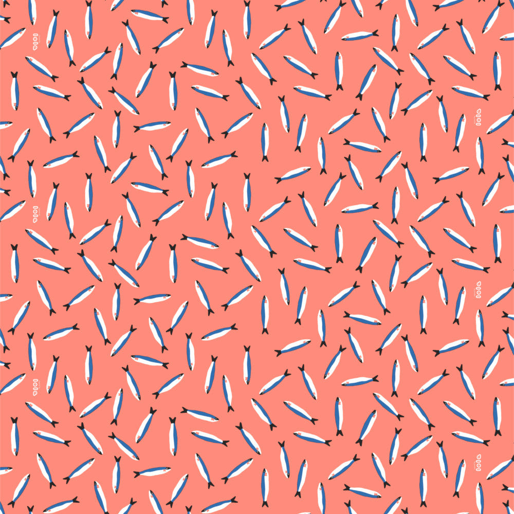 Lola Wachstuch Tischdecke - Sardinha Tangerine