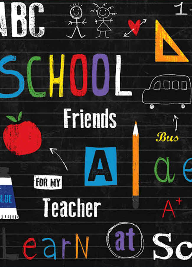 School, abwaschbare Tischdecke von Laura Lancelle, 155 cm breit
