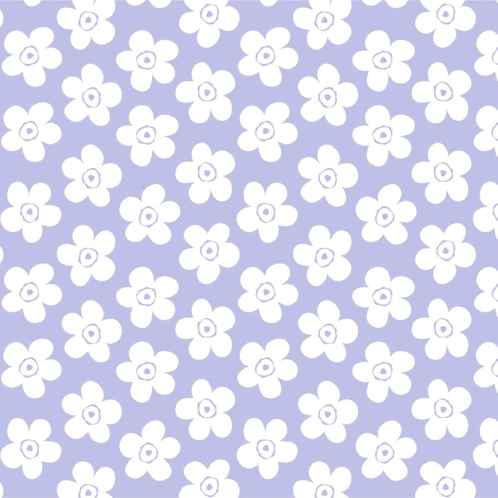 Lola Wachstuch Tischdecke – Small Big Flower Lavender