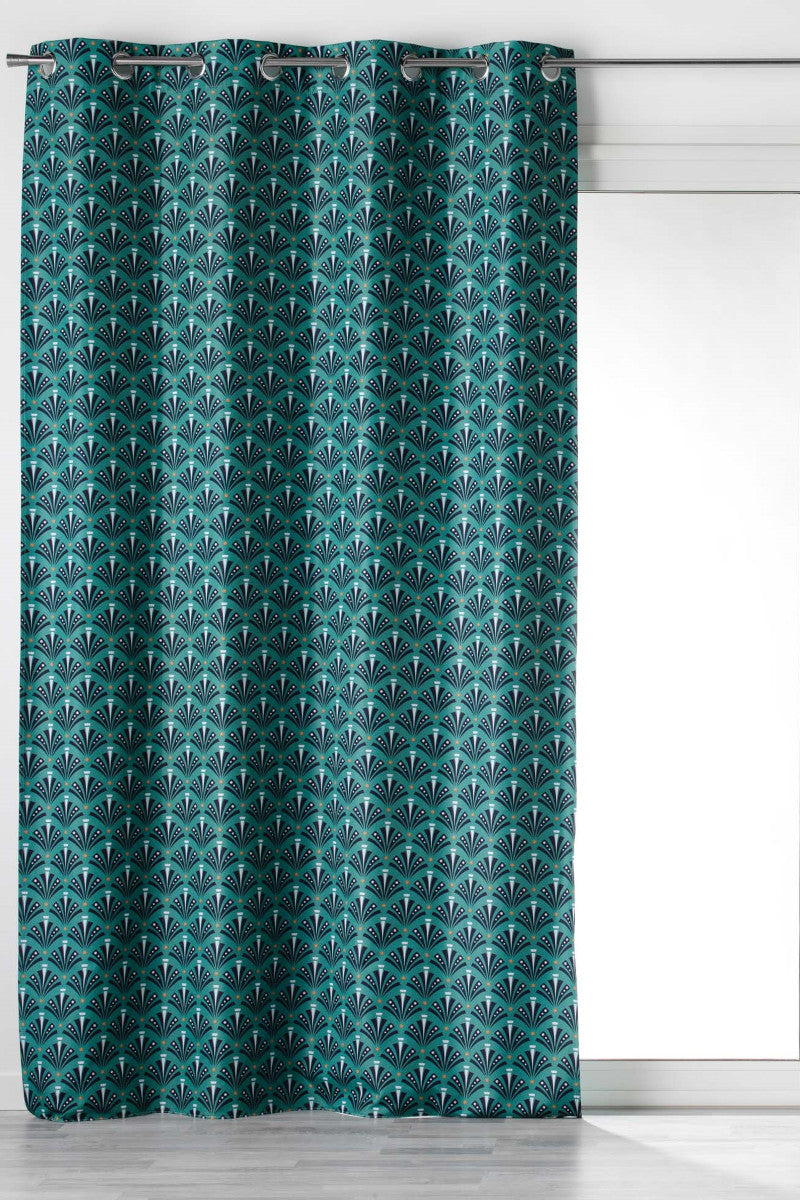 Surya Blau – 100% Verdunkelungsvorhang 135 x 260 cm
