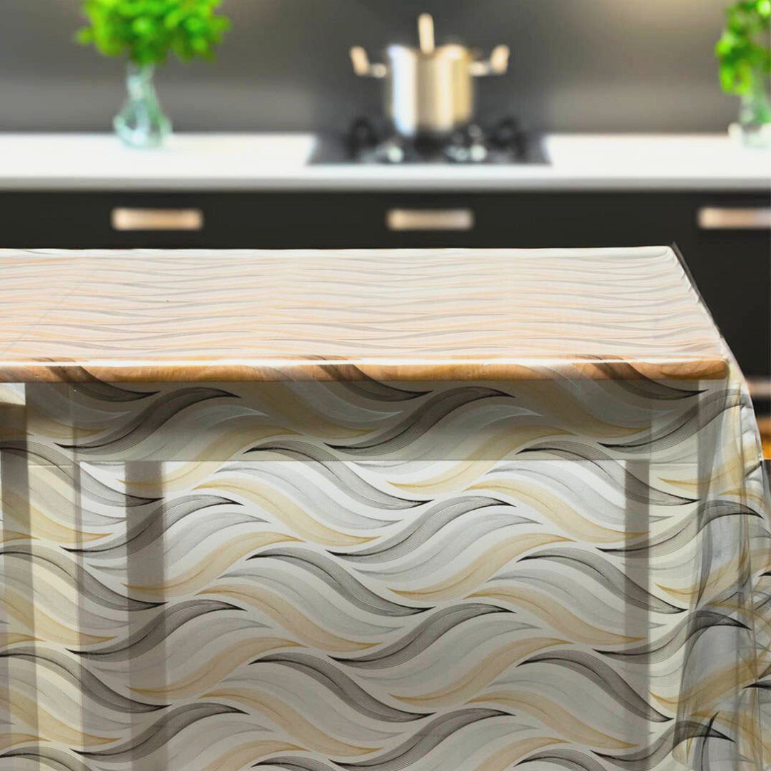 Waves, Tischfolie transparent mit Wellenmuster