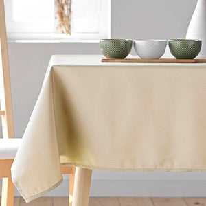 Beige Stofftischdecken