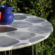 Arapoff Piedra – runde abwaschbare Tischdecke mit Gummizug – für Tische Ø 60–170 cm