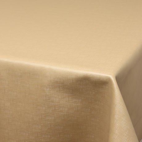 Ambar Polyline Beige – extra starke Wachstuch Tischdecke mit elegantem Oberflächenspiel