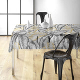 Arbena – Starke Tischfolie transparent mit Metallic-Print, Ambienteaufnahme