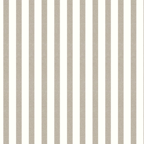 Aria Taupe/Offwhite – Wachstuch Tischdecke mit Streifen in Leinenoptik, Muster