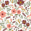 Autumn Bloom – Schöne Wachstuch Tischdecke mit warmer Blütenpracht