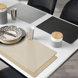 Bergame Cream - Tischset aus Kunstleder 30 x 43 cm, wendbar, Auswahl