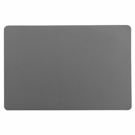 Bergame Grau - Tischset aus Kunstleder 30 x 43 cm, wendbar