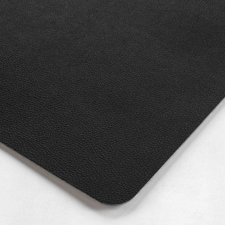Bergame Schwarz - Tischset aus Kunstleder 30 x 43 cm, wendbar, Nahaufnahme