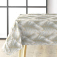Betty Golden Palm – elegante Wachstuch Tischdecke mit goldenen Palmblättern, Ecke