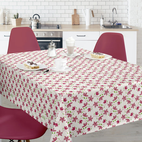 Bloom Bloom Cupcake - 160 cm breite Wachstuch Tischdecke mit Blumen, Ambiente