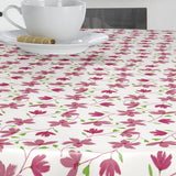 Bloom Bloom Cupcake - 160 cm breite Wachstuch Tischdecke mit Blumen, Nahaufnahme