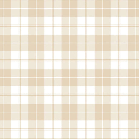 Brent Beige – klassisch karierte Wachstuch Tischdecke in hellen Nuancen, Muster