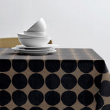 Bubbles Taupe - Abwaschbare Sødahl Tischdecke aus 100% Baumwolle mit rutschfester Unterseite