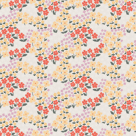 Butterflys Soft Ice - Lola Wachstuch Tischdecke mit kleinen Blumen, Muster