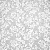 Camellia Lace – Weißer Spitzen-Tischläufer 50 cm (Meterware), Motiv