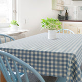Careaux Blue – Extra starke Wachstuch Tischdecke mit klassischen blauen Karos