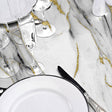 Ceramica – Starke Tischfolie transparent mit Marmoreffekt, Details