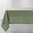 Charline Khaki – Einfarbige Baumwolltischdecke 140 x 240 cm