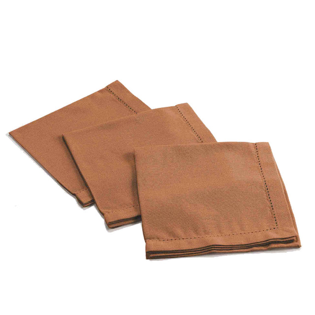 Charline Mocha – Baumwollservietten 40 x 40 cm (3er-Pack)