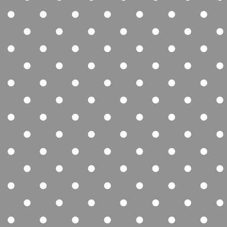 Classic Dot Grau - Wachstuch Tischdecke mit weißen Punkten, Muster