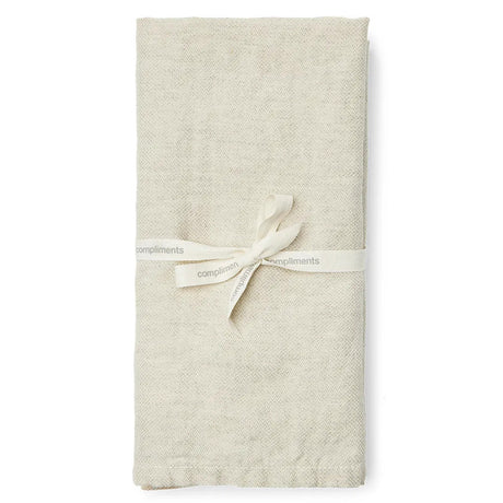 Compliments Arles Stoffservietten aus Leinen – 45 x 45 cm (2er-Pack)