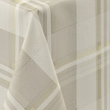 Country Check Sand – Karierte Wachstuch Tischdecke in Textiloptik, Muster