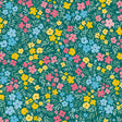 Engblomst Grün – Wachstuch Tischdecke mit leichter Prägung und dichtem Blumenmuster