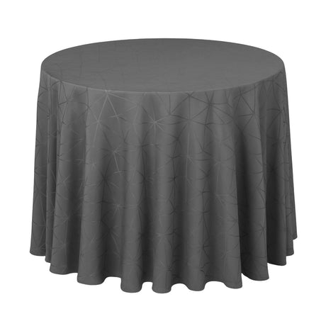 Engholm Tilde Grau – Runde Damast Tischdecke Ø 250 cm