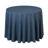 Engholm Tilde Runde Damast Tischdecke, blau Ø 250 cm