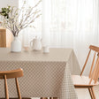Espiga Rosabeige – Abwaschbare Tischdecke mit elegantem Fischgrätmuster, Ambiente