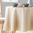 Essentiel Naturel - Einfarbige runde Tischdecke Ø 180 cm, Nahaufnahme