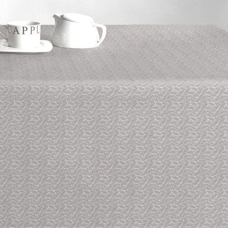 Estes Bølgeblad Sand – abwaschbare Tischdecke mit rutschfester Unterseite, 180 cm breit, Tisch