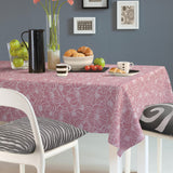 Floret Rose – Extra starke Wachstuch Tischdecke in Textiloptik, Ambiente