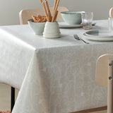 Flower Jam Earl Grey – Captain Cook Wachstuch Tischdecke mit dezentem Blumenprint, Ecke