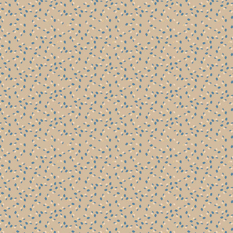 Flower to the People Oatmeal – Lola Wachstuch Tischdecke mit kleinen Blumen, Ecke