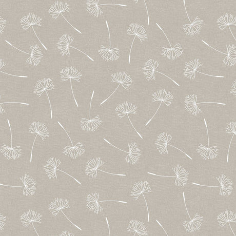 Frøvik Beige – Runde Wachstuch-Tischdecke mit Kantenband Ø 180 cm, Muster