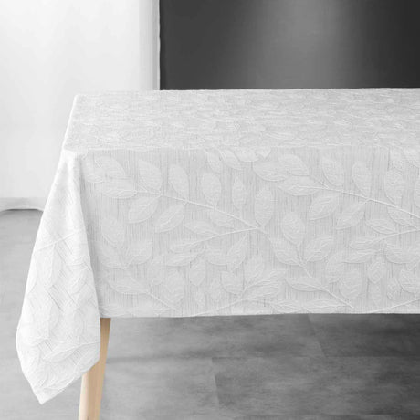 Gipsy – Damasttischdecke mit gewebtem Blattmuster – 140 x 240 cm