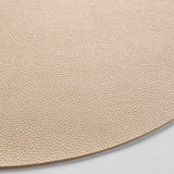 Granis Gold - Rundes Tischset aus Kunstleder Ø 38 cm, wendbar, Nahaufnahme