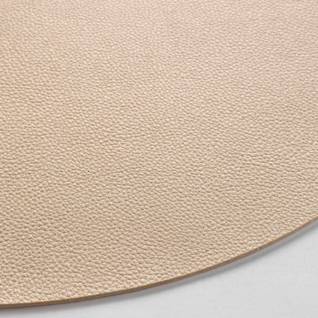 Granis Gold - Rundes Tischset aus Kunstleder Ø 38 cm, wendbar, Nahaufnahme