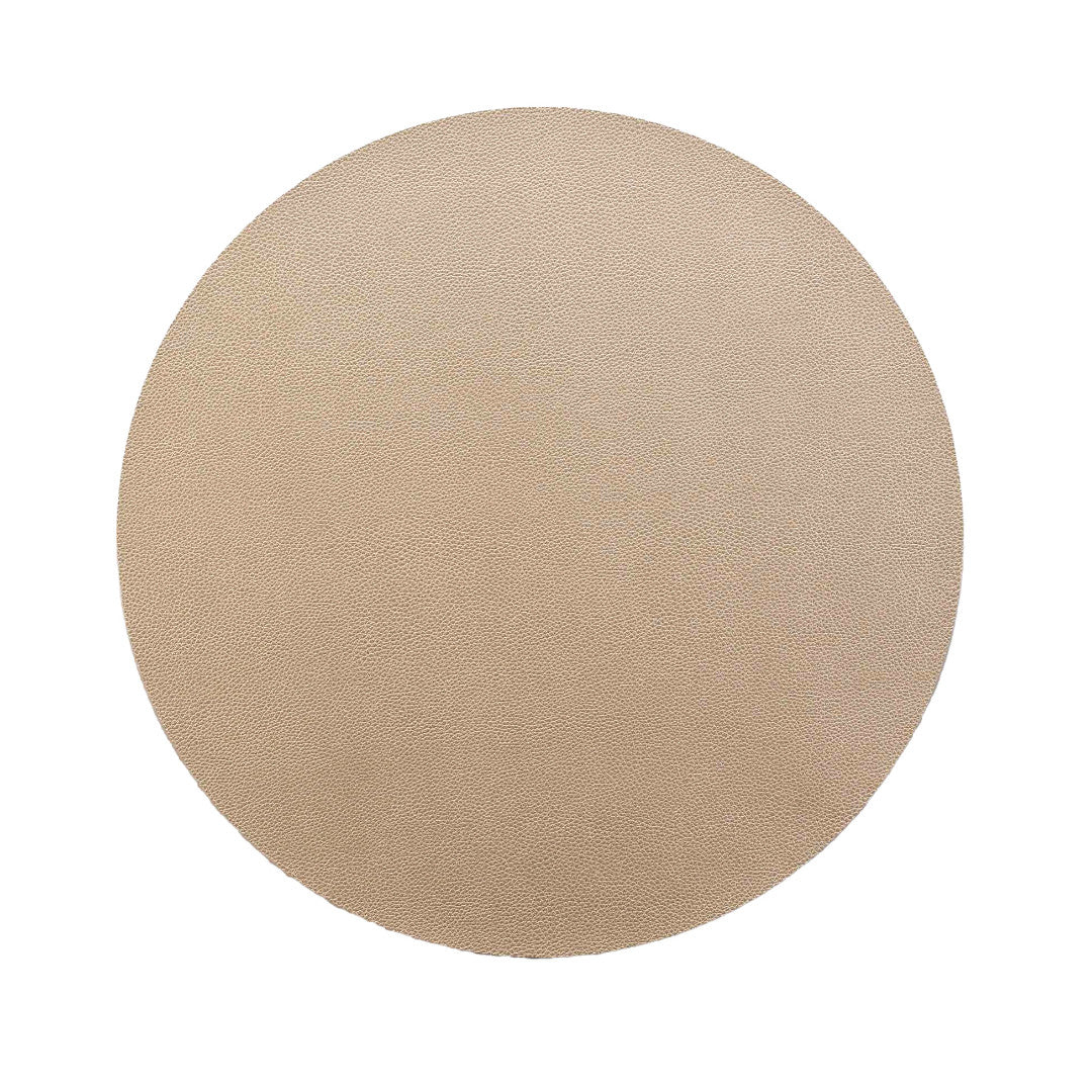 Granis Gold - Rundes Tischset aus Kunstleder Ø 38 cm, wendbar