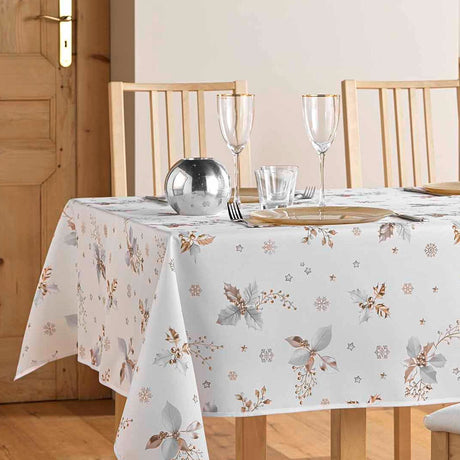 Guido Blanc - Weihnachtstischdecke mit Stechpalme, 150 x 300 cm, Ambienteaufnahme