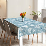 Havbris Blau – Wachstuch Tischdecke mit maritimen Details, Ambiente