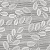 Hessian Leaf Grau – leicht geprägte Wachstuch Tischdecke mit Blattmuster, Nahaufnahme