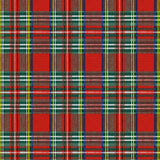 Highland Red – Wachstuch Tischdecke mit klassischem Schottenkaro, Muster